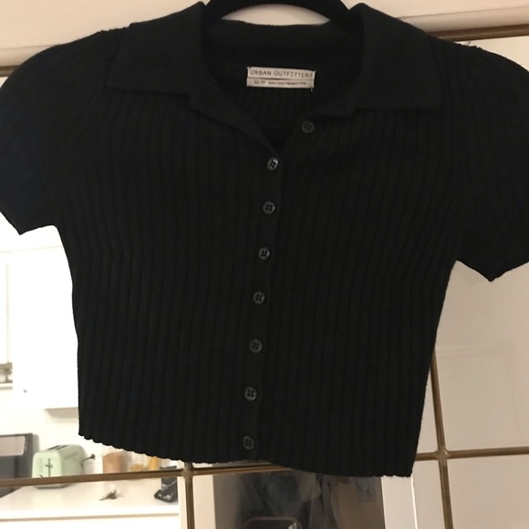 UO Lucca Ribbed Button-Down Sweater - Picture 2 of 3